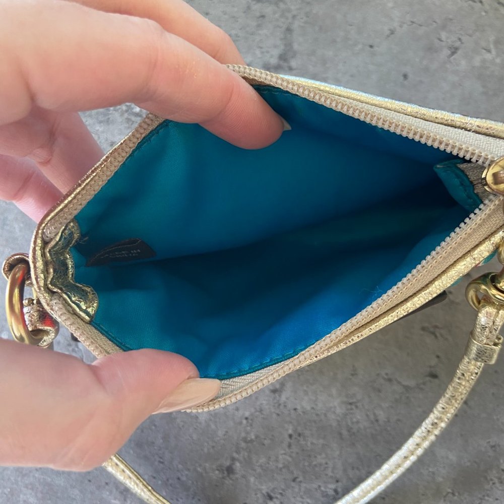 Coach Corner Zip Wristlet - Picture 8 of 8